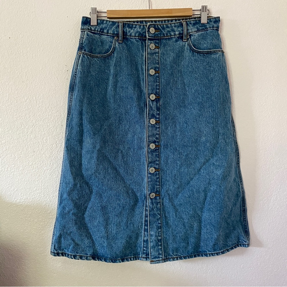 Old Navy Lori Midi Long Skirt Denim
